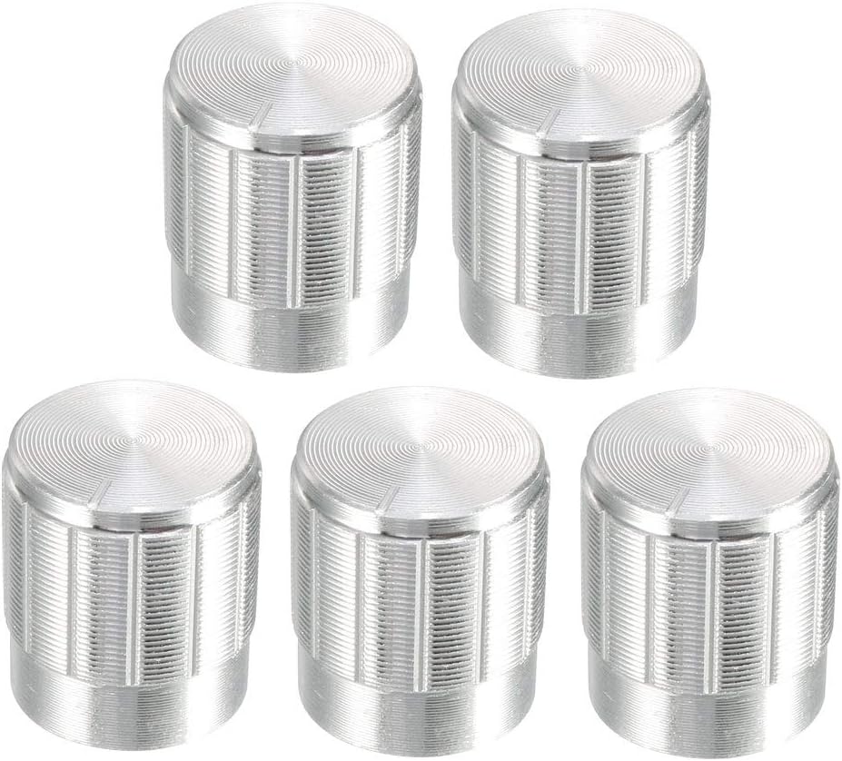 5Pcs 16x15mm Aluminum Alloy Potentiometer Rotary Knob,for 6mm Diameter Shaft Guitar Volume Knob.