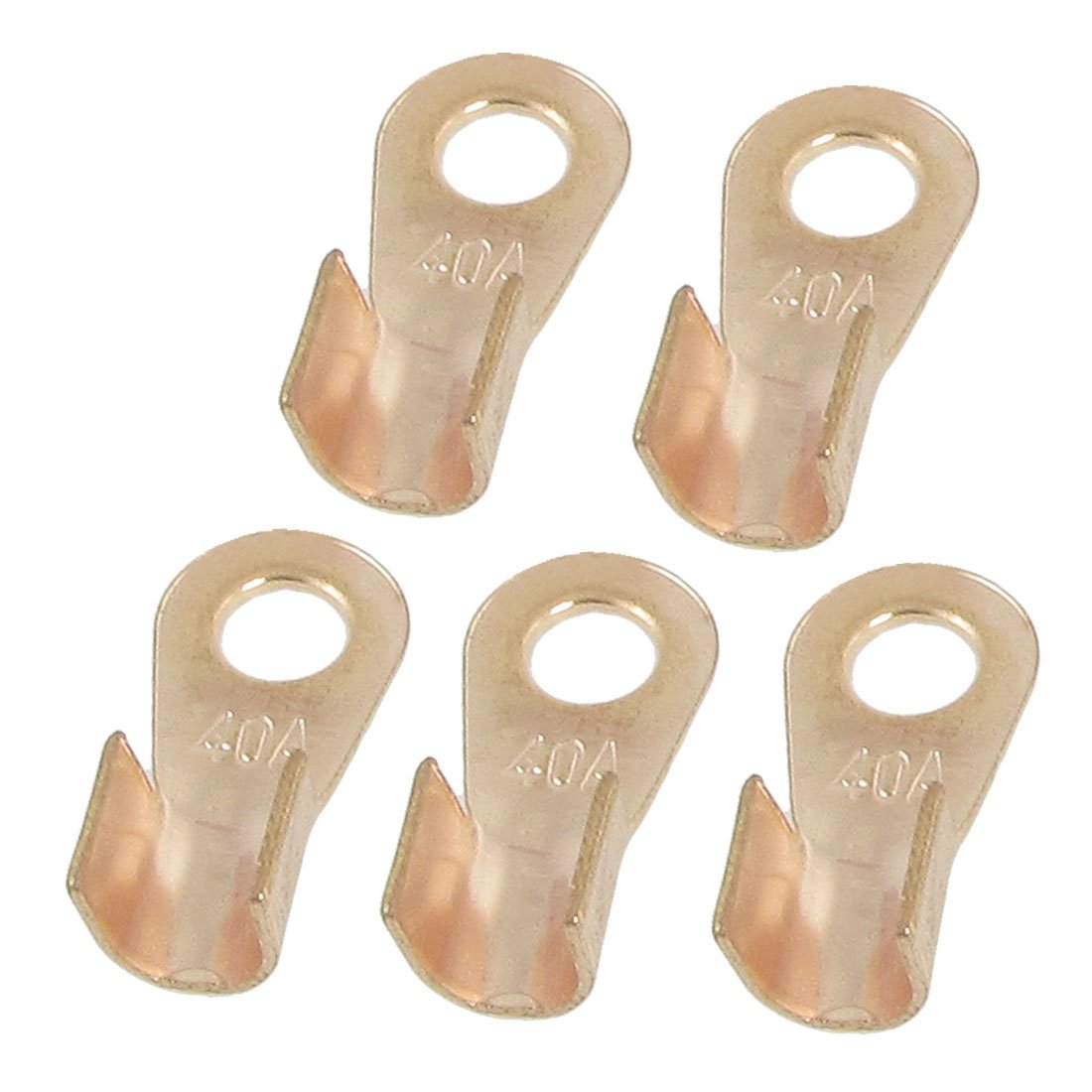 Open Cable Connector Ring Tongue Copper Passing Through Terminal, 40 Amp