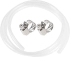 Silicone Tubing 5/16"(8mm) ID 3/8"(10mm) OD 5ft(1.5m) Silicone Rubber Tube Air Hose Water Pipe Clear with Clamps