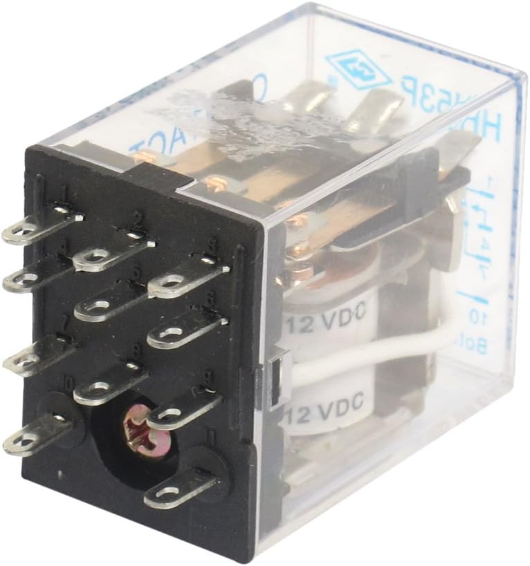 HH53P DC12V Coil 11 Pin 3PDT Power Relay 5A 240VAC 28VDC