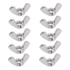 #10-32 Wing Nuts 304 Stainless Steel Shutters Butterfly Nut Hand Twist Tighten Fasteners Parts 10pcs