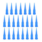 Industrial Blunt Tip Tapered Dispensing Fill Needle 22G X 1.26" Blue 20pcs