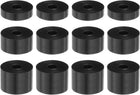 12pcs Rubber Spacers 6.2mm Bore x 20mm OD, 5mm/10mm/15mm Length, Black Round Anti Vibration Spacer Rubber Bushing Grommets for Home Car Accessories