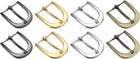 LinkMejor 8Pcs Metal Roller Buckles, 25mm - 0.98" Rectangle Single Prong Belt Buckle Center Bar Replacement Buckles for Belt Leather Jeans Accessories (4Colors, 36mm)