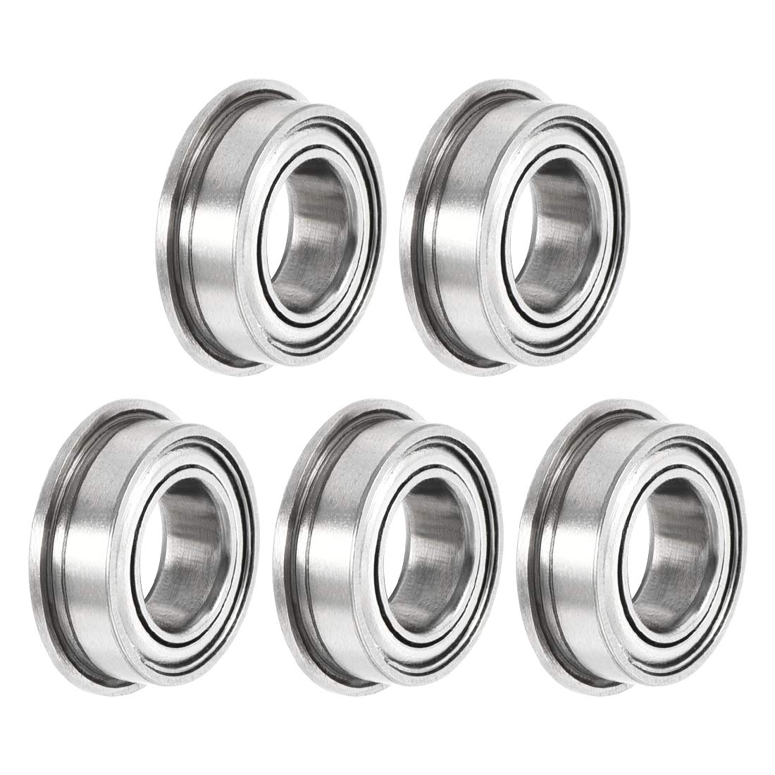 MF95zz Flanged Ball Bearing 5x9x3mm Double Shielded Chrome Steel Bearings 10pcs