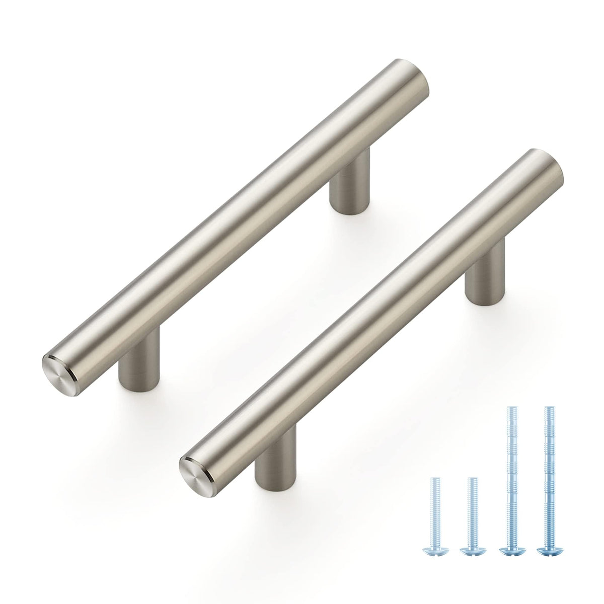 LinkMejor Puxadores de Gaveta de Aço Brushed Nickel, 3 Polegadas CC, 30 Pacote