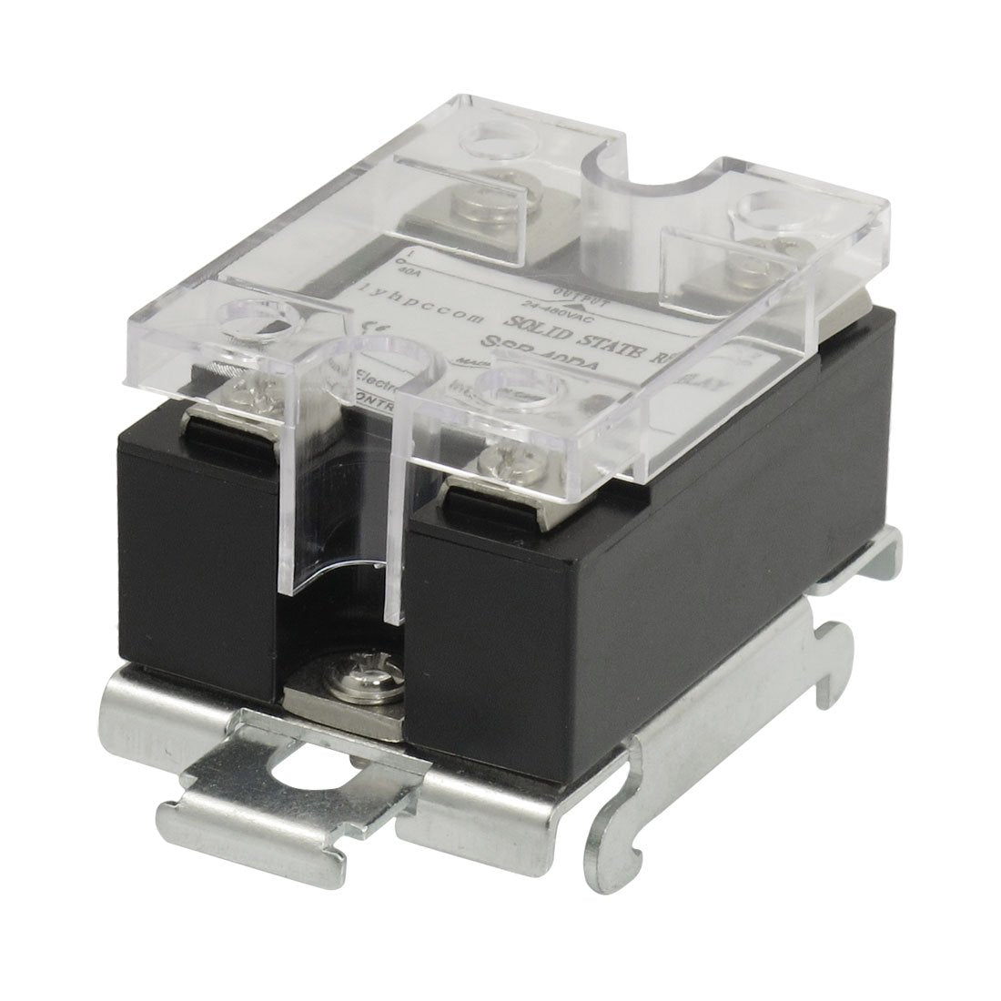DC 3-32V Input Temperature Control Solid State Relay with DIN Rail Base 40A SSR-40DA