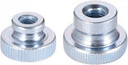 Knurled Thumb Nuts - M6/M8 Metric Round Iron Knobs Nuts with 3D Printers Parts, Zinc Plating, Silver Tone, Pack of 20