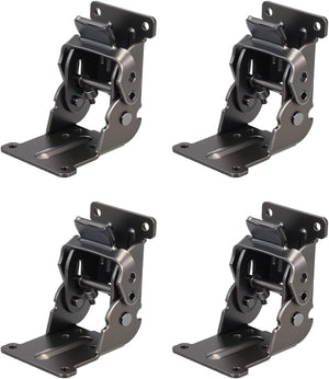 Gambe pieghevoli per tavolo, 4pz 0-90-180 gradi cerniera auto bloccante pieghevole estensione supporto braccio, nero