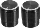 2Pcs 17x14mm Aluminum Alloy Potentiometer Rotary Knob,for 6mm Diameter Shaft Guitar Volume Knob.