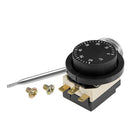 1NO 1NC 250/380V 16(2) A 0-60C Temperature Control Switch Capillary Thermostat for Oven Refrigerator Heater, 1.5m Length, with 2 Screws