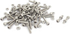 M3x16mm Hex Socket Head Knurled Cap Screws Bolts Nuts Set 50Pcs