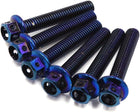 6pcs Colorful M6 X 35 Motorcycle Titanium Alloy Hexagon Bolts Fastener Screws