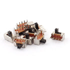 a15080400ux1036 10 Pcs on/Off 2 Position 3 Poles Spdt Right Angle Panel Pcb Slide Switch, 0.28000000000000003" width, 0.34" Length