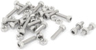 M3x12mm Hex Socket Head Knurled Cap Screws Bolts Nuts Set 20Pcs