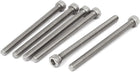 M6 x 80mm Thread 304 Stainless Steel Hex Socket Head Cap Screw Bolt DIN912 6pcs
