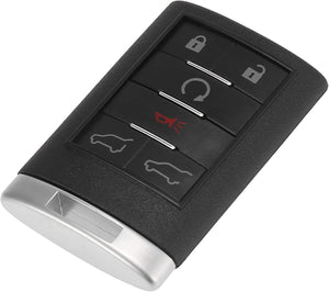 Nuovo Case Shell di Ricambio per Telecontrollo a 6 Pulsanti Non Tagliato Chiave Fob Nuova OUC60270 per Cadillac Escalade 2007 2009-2014