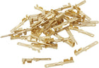 2.8mm Wiring Connectors Male Spade Crimp Terminals 40pcs Gold Tone