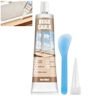 LinkMejor Beige Silicone Caulk, Waterproof Durable 100ml