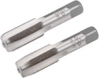 Metric Hand Tap M18 Thread 1 Pitch 4 Straight Flutes H2 Alloy Tool Steel Bottom & Taper Screw Tap Set Tapping Tools for Repairing 1 Pair
