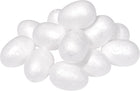 LinkMejor 80Pcs White Egg Foam Ball 1.1" x 1.4" Polystyrene Solid Balls for Eggs Decoration, Crafts and Handmade