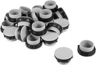 24 Pcs 30mm Black Gray Plastic Push Button Switch Hole Panel Plug