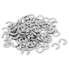 3.5mm x 8mm 304 Stainless Steel Snap Ring Circlips Fixings E-Clips 100 Pcs