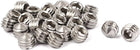 M5 x 4mm Cone Point Hex Socket Set Grub Screw Silver Tone 25 Pcs