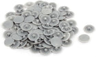 12mm Dia Plastic Phillips Screw Cap Hole Plugs Dust Proof Covers Gray 100pcs