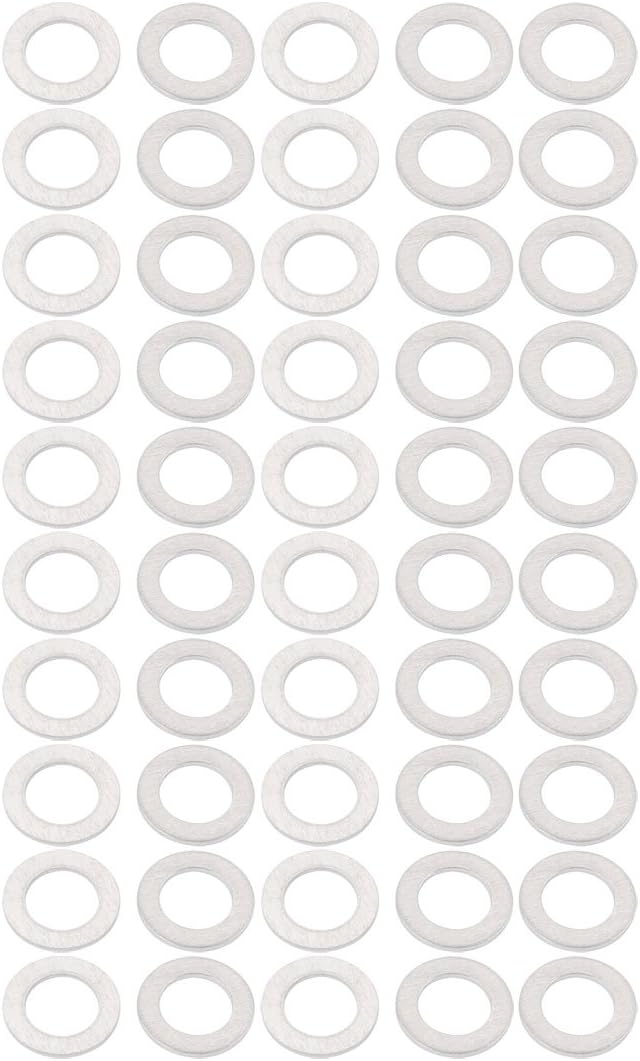 10mmx16mmx1mm Motorcycle Hardware Drain Plug Crush Aluminum Washer Seals 50pcs