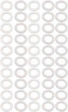 10mmx16mmx1mm Motorcycle Hardware Drain Plug Crush Aluminum Washer Seals 50pcs