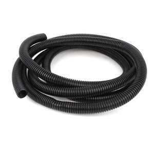 3 M 15 x 18 mm PVC Flexible Corrugated Conduit Tube for Garden,Office Black