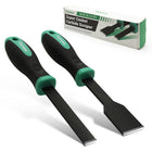 LinkMejor 2PCS Carbide Scraper Set(1-1/4" & 5/8"),Super Gasket Scraper,Green