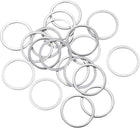 20 Pcs M16 Flat Washer, 16x20x0.8mm Thickened 304 Stainless Steel Flat Spacers for Screw, Bolt, Automotive, Industrial Machinery