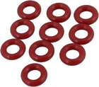 Rubber O-Ring Oil Seal Sealing Ring Gaskets (10 Piece), Red, 8mm x 2mm