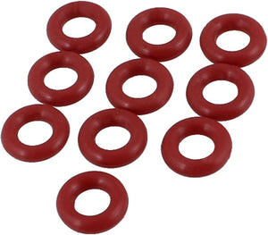 Rubber O-Ring Oil Seal Sealing Ring Gaskets (10 Piece), Red, 8mm x 2mm