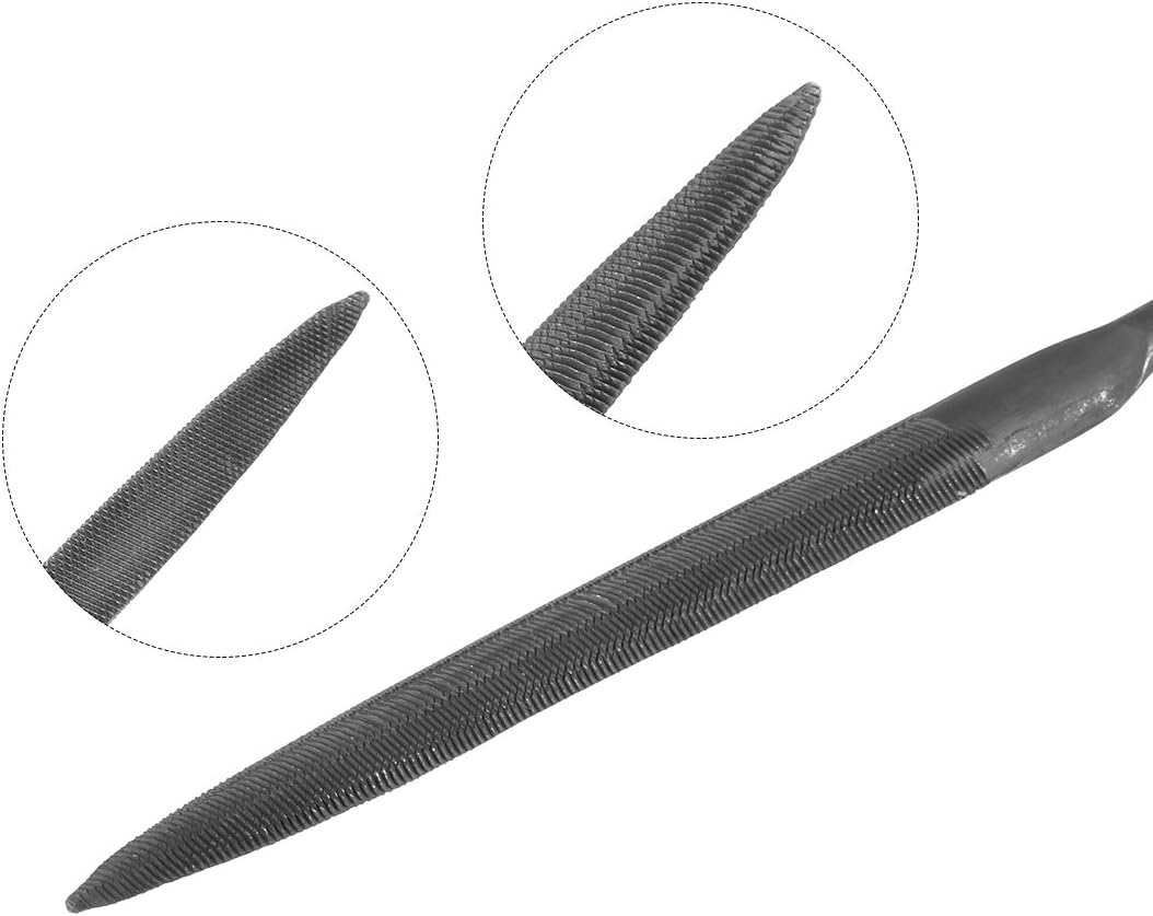 Druga cięta stalowa połówkowa igła do szlifowania z uchem z tworzywa sztucznego, 5mm x 180mm