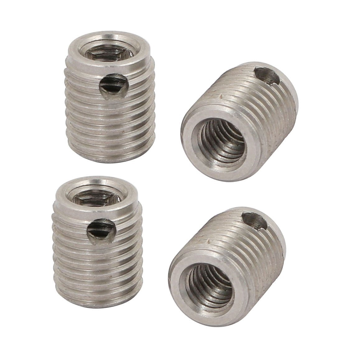 4Pcs M6 Inner Thread 12mm Length Stainless Steel Self Tapping Thread Insert