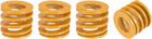 3D Printer Die Spring, 25mm OD 25mm Long 4pcs Spiral Stamping Light Load Compression Mould Die Springs for 3D Printer Electric Part, Yellow