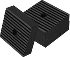 3pcs Anti Vibration Pads for Washing Machine, 3.94" x 3.94" x 1.18" Vibration Damping Pads Sound Isolation Ribbed Rubber Mats Vibration Isolation Pads with Pre-Drill Hole, Black