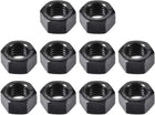 Hex Nuts, M12x1.75mm UNC Carbon Steel Thread Hexagon Nut 10pcs