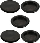 5pcs Wire Protective Grommets Black Rubber 40mm Dia Single Side Grommets