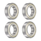 4pcs 6005ZZ Bearing 25x47x12mm, Chrome Steel Double Shielded Precision Bearing, Lubricated Deep Groove Ball Bearings, P6 (ABEC 3)