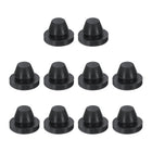 10pcs Hole Plug 3/8 Inch (9.2mm) Button Plugs Fit for 8mm Hole, Snap in Locking Hole Tube Plug Silicone Tube Waterproof Plug Tube Plug, Black