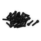 M4 x 18mm Alloy Steel 12.9 Grade Cap Point Hex Socket Head Screw Black 30PCS