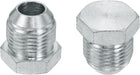 2Pcs JIC Hydraulic Plugs, 37° Flare Male Plug Seal Hydraulic Hose Fittings Carbon Steel with Zinc Plating Fits JIC -10 (7/8"-14 UNF) Female Fittings and Ports, 1x1.1 Inch