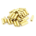 30pcs M3 Female Thread Insulated Brass Standoff Hexagonal Spacer 15mm