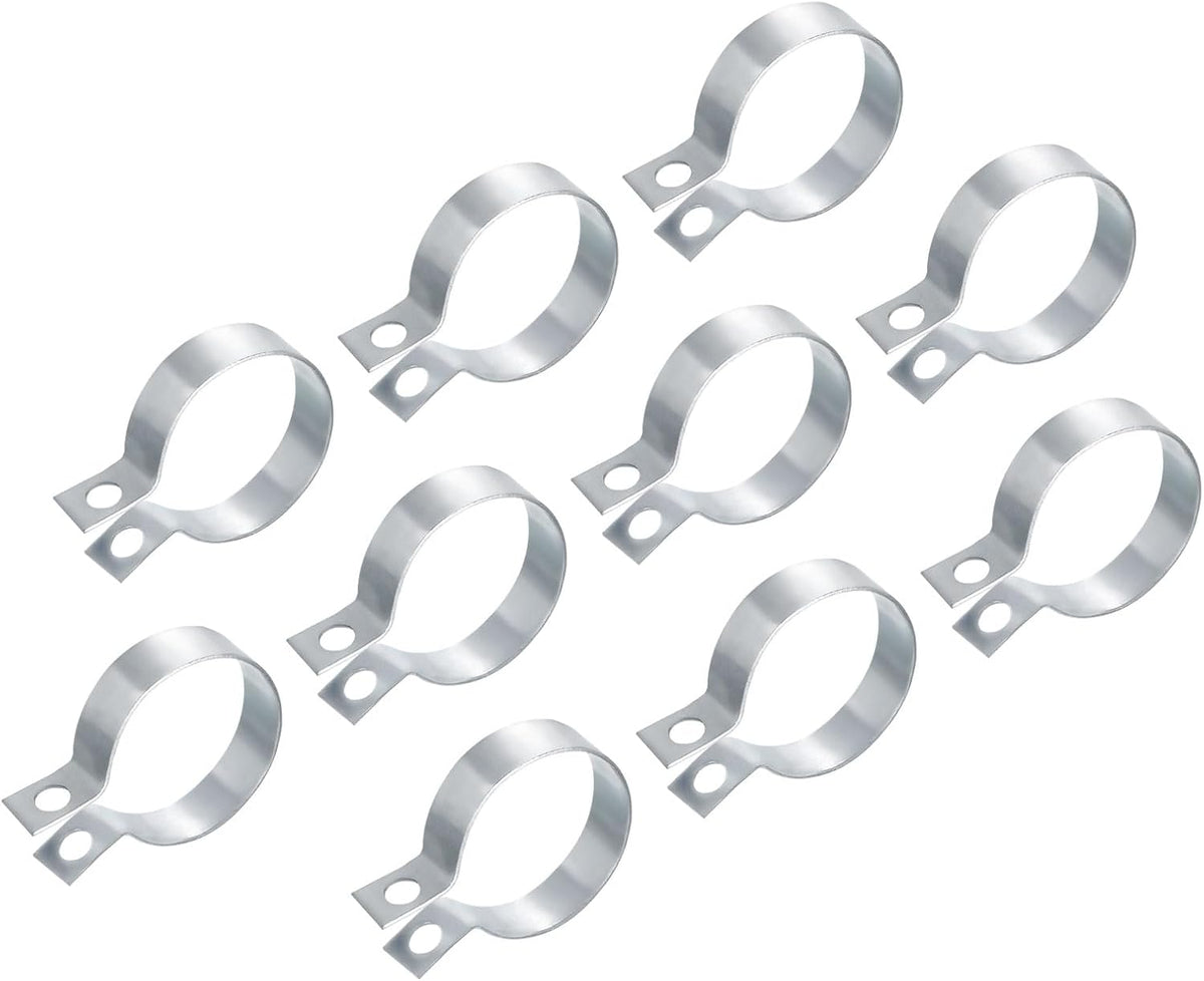 10Pcs Anneau de Séparation Hanger Pipe Ceinture Adapté 2" (50mm) Boulon Métallique Clamps Montage au Plafond Équerre de Support pour Tube de Pipe
