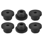 6Pcs Rubber Grommets 17mm Drill Hole, 8mm ID Hole Top Hat Grommet Black Silicone Rubber Hole Plug Gasket for Wiring, Automotive