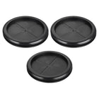3Pcs Rubber Grommets 2-4/8" (63mm) Drill Hole, 2-1/4" (58mm) ID Double Sided Hole Plugs Ring Gasket for Firewall Cable Wire Protecting, Black